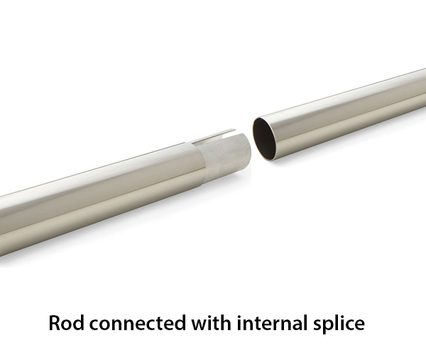 Rectangular Ceiling Mounted Shower Rod