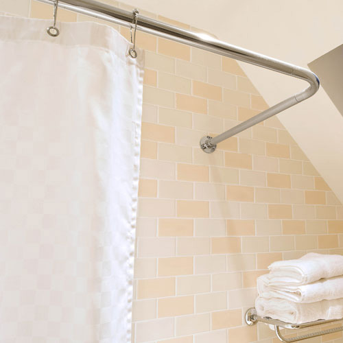 Stainless Steel U Shaped Shower Rod 30'' x 54'' x 30''
