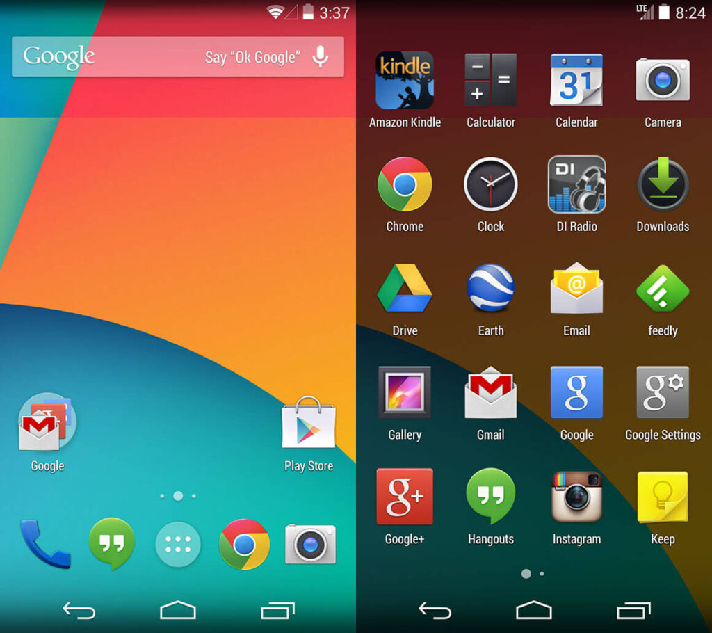 A evolução do Android na tela inicial e navegação