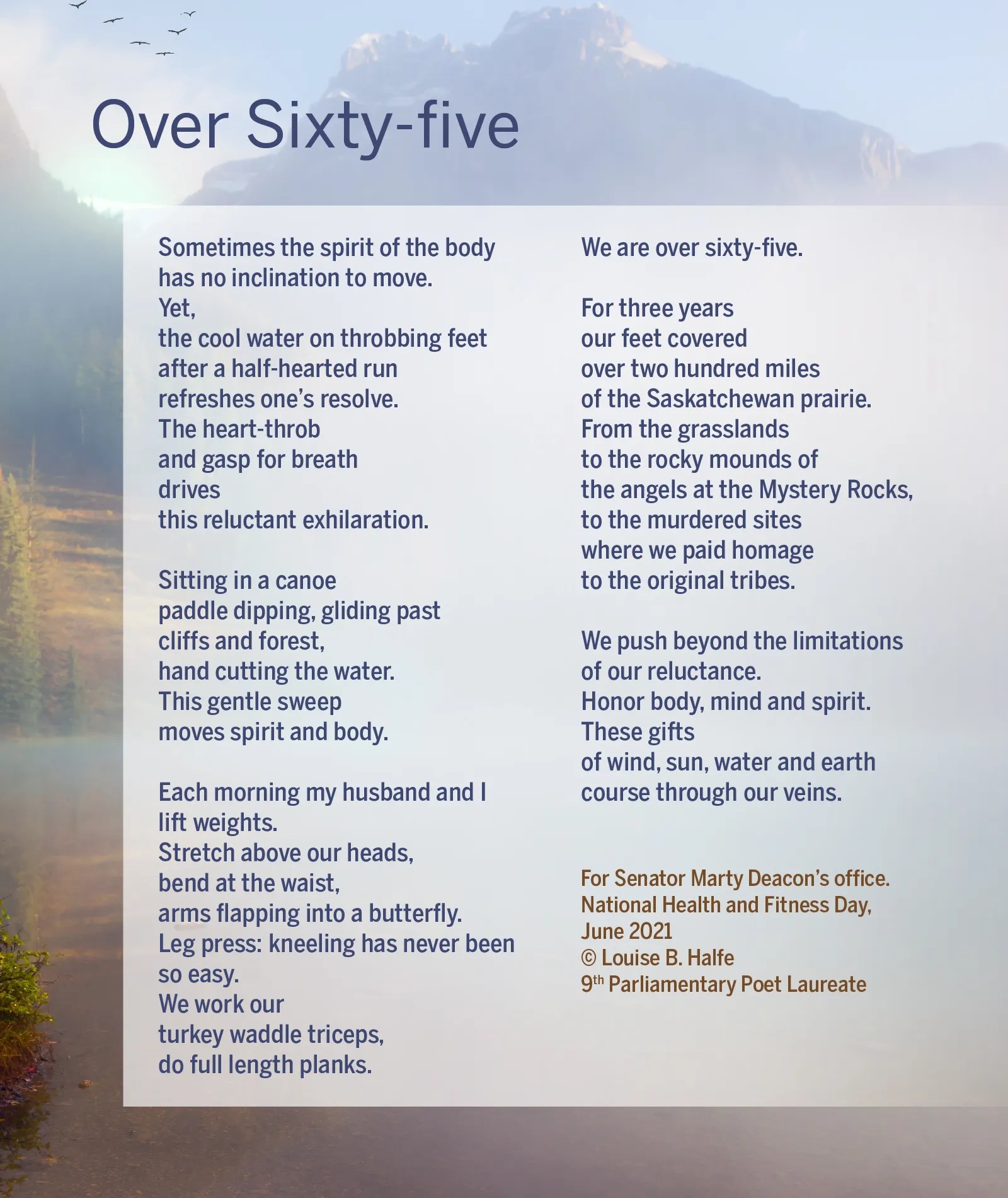 Louise Bernice Halfe Sky Dancer Poet Laureate showusyourmoves