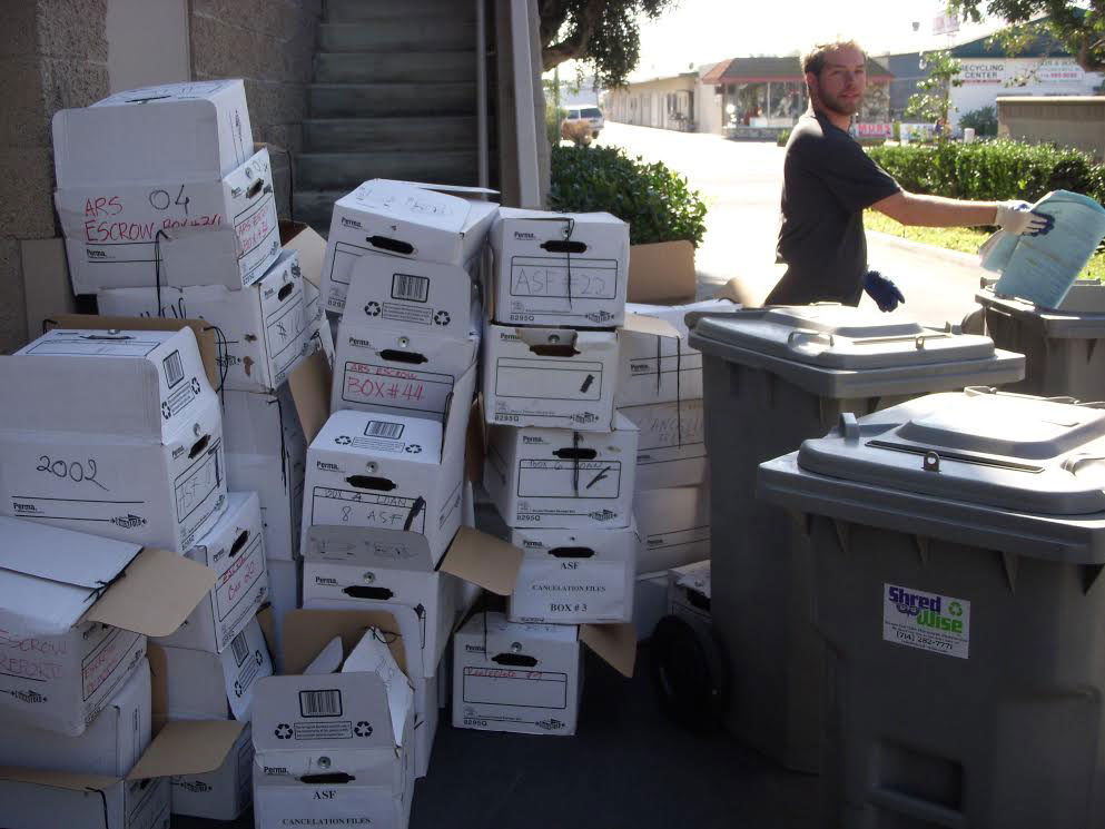 Orange County, CA Paper Shredding & Document Destruction for Annual/One