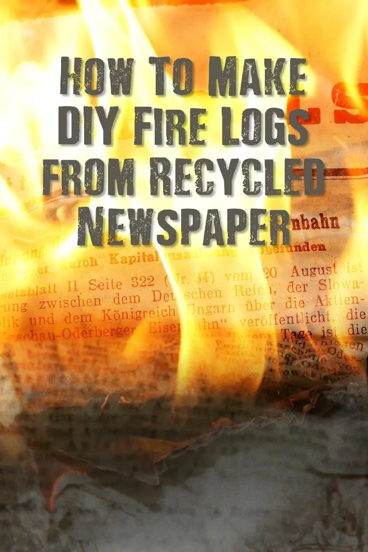 How To Make DIY Fire Logs from Recycled Newspaper SHTF Prepping
