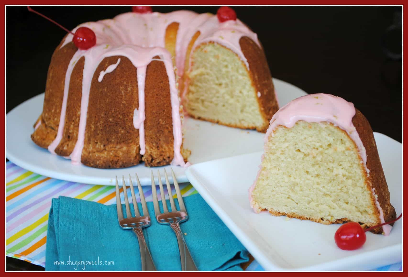 Cherry Margarita Pound Cake Shugary Sweets