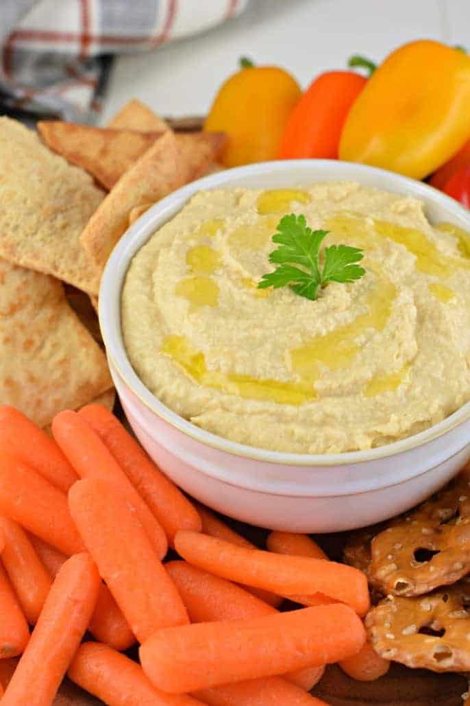 The Best, Easy, Creamy Hummus Recipe Shugary Sweets