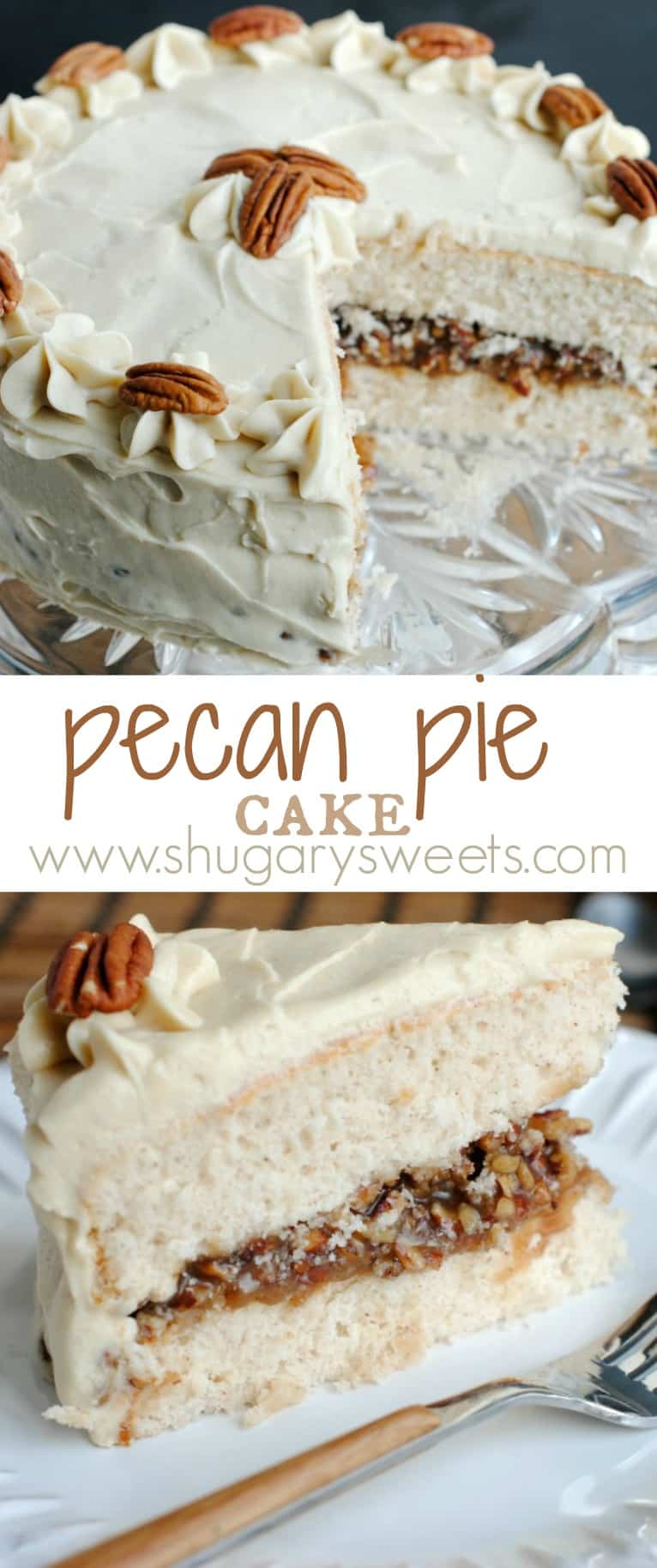 Pecan Pie Cake Shugary Sweets