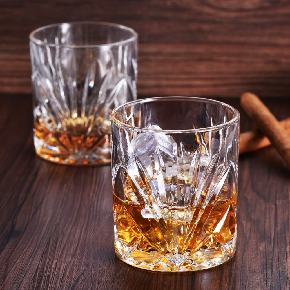 China Classical Whiskey Glasses 10oz Premium Lead Free Crystal Tasting