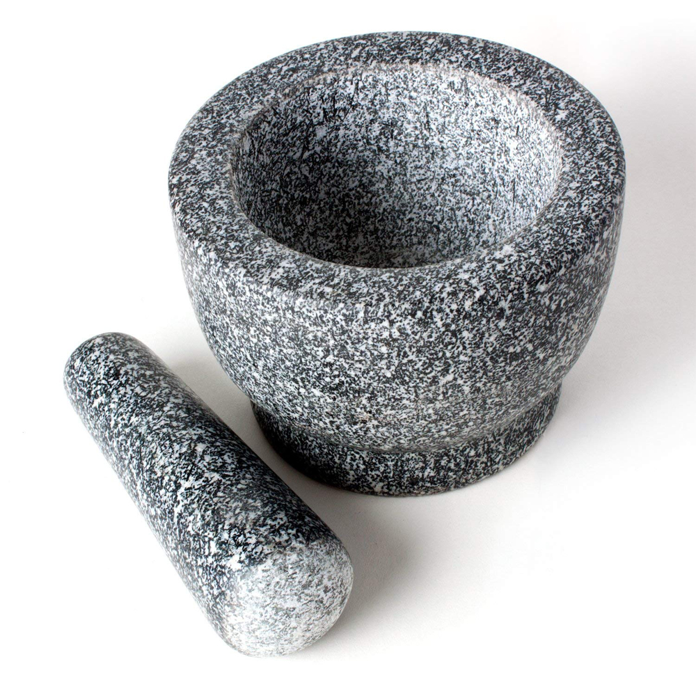 China SHUNSTONE Premium Solid Granite Stone Mortar and Pestle Large