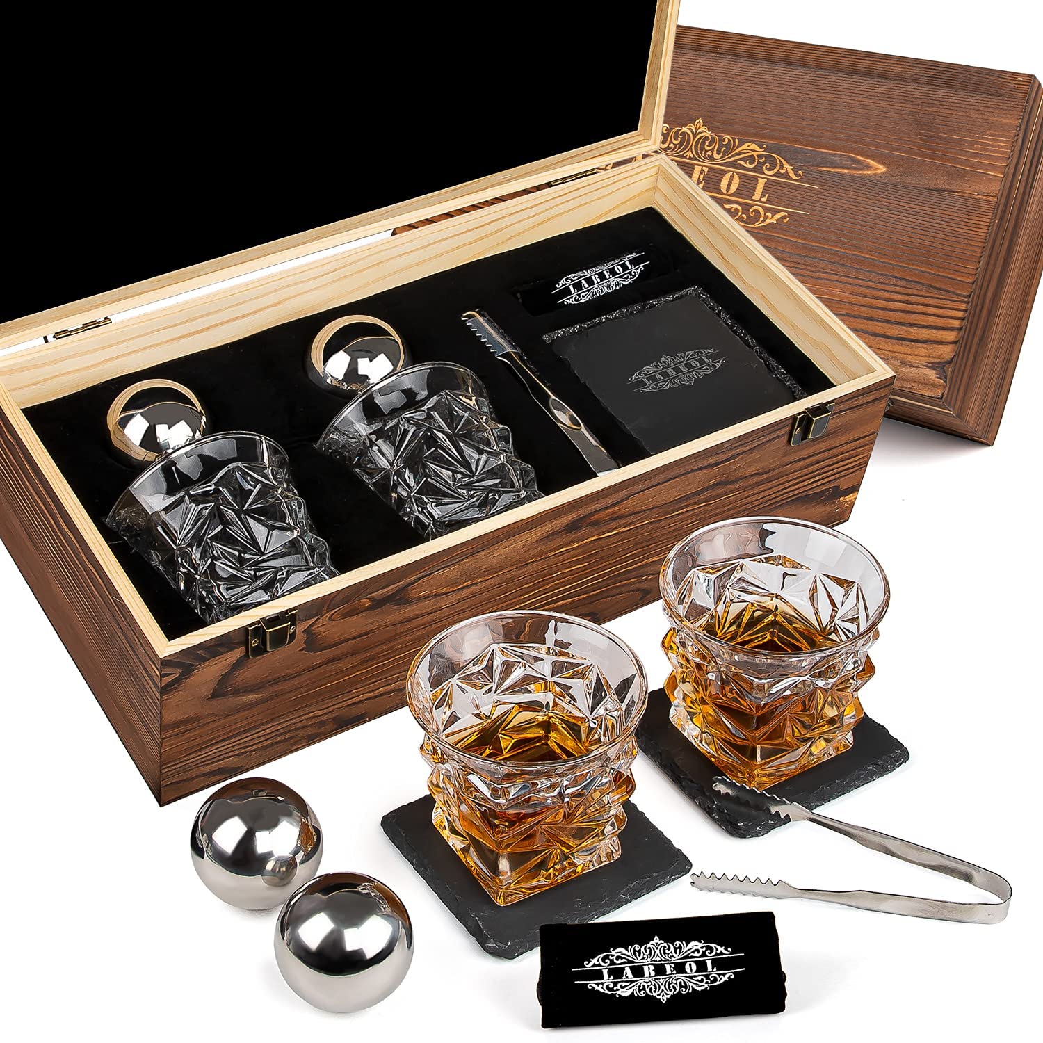 China Whiskey Stones Whiskey Gift Sets for Men Whisky Glasses Reusable
