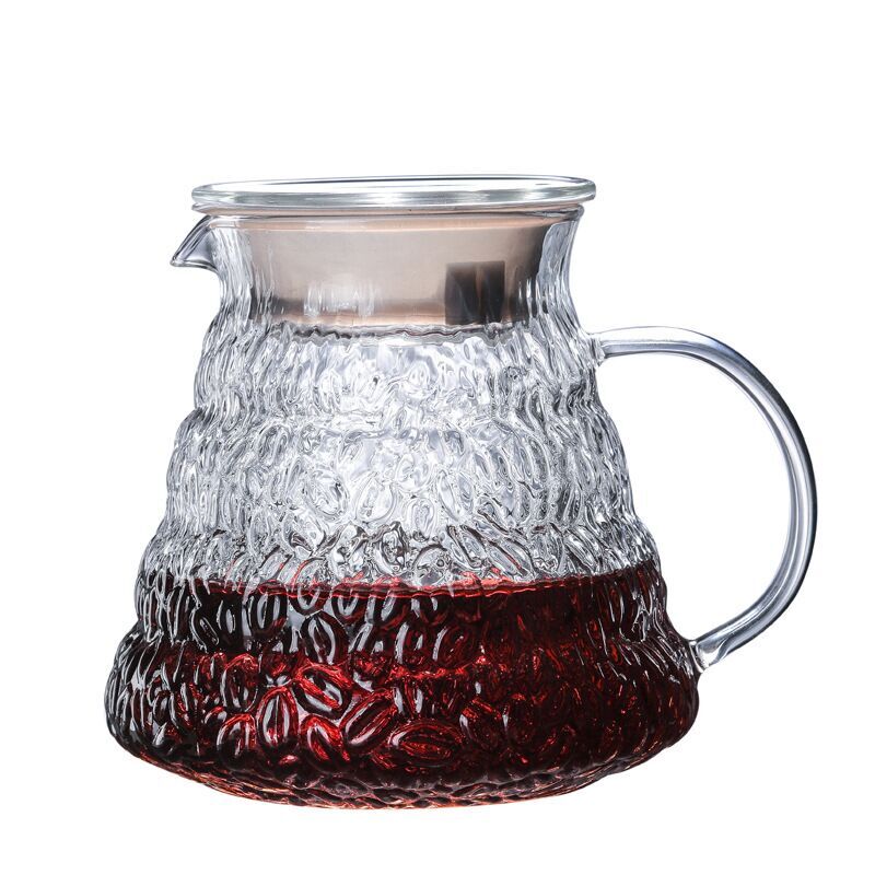 China V60 Pour Over Glass Pot 600ml Range Coffee Server Pot Filter