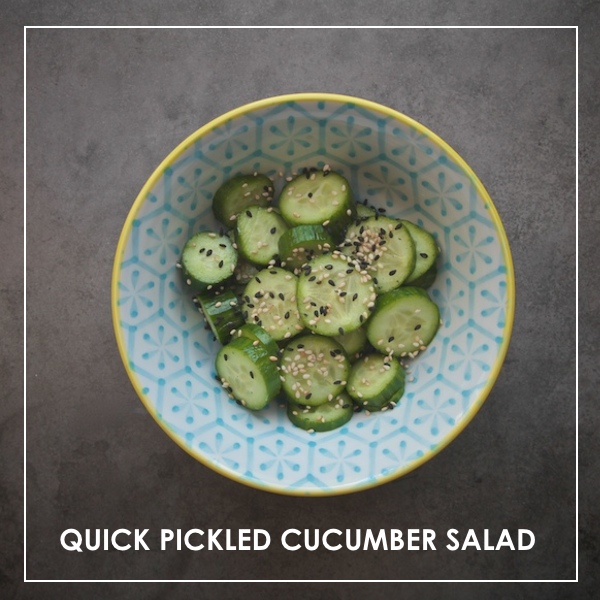 Quick Pickled Cucumber Salad Shutterbean