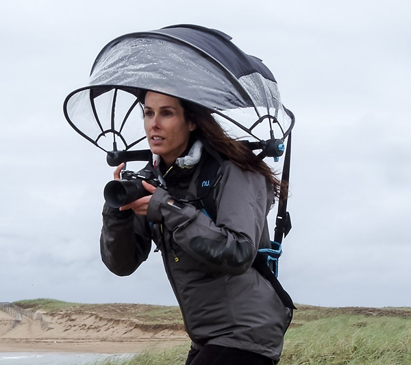 “Nubrella” Is a Wearable Umbrella That Keeps You and Your Gear Dry When