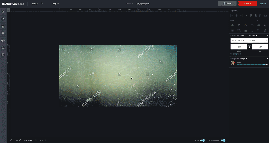 Enhance Your Images with Texture Overlays in Shutterstock Editor