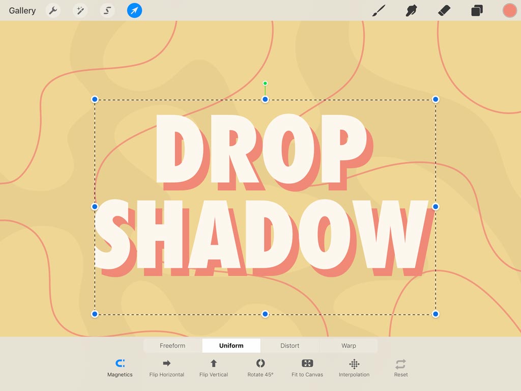 App Update How to Use Text in Procreate