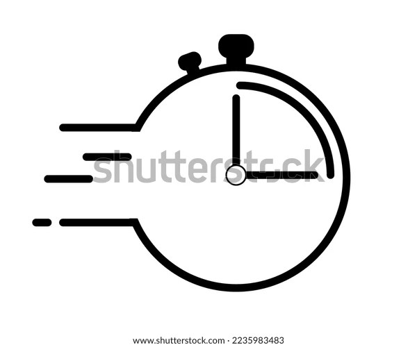 Clock Pointer Marking Remaining Time Clock Stock Vector (Royalty Free) 2235983483 Shutterstock
