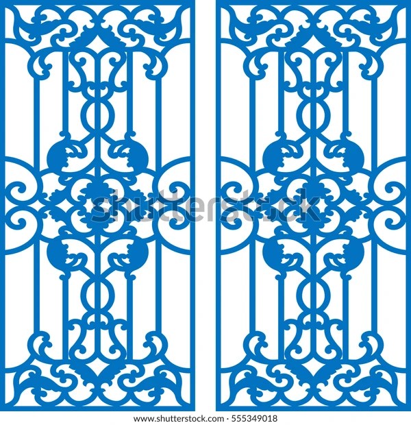 Door Pattern Vector Set Stock Vector (Royalty Free) 555349018