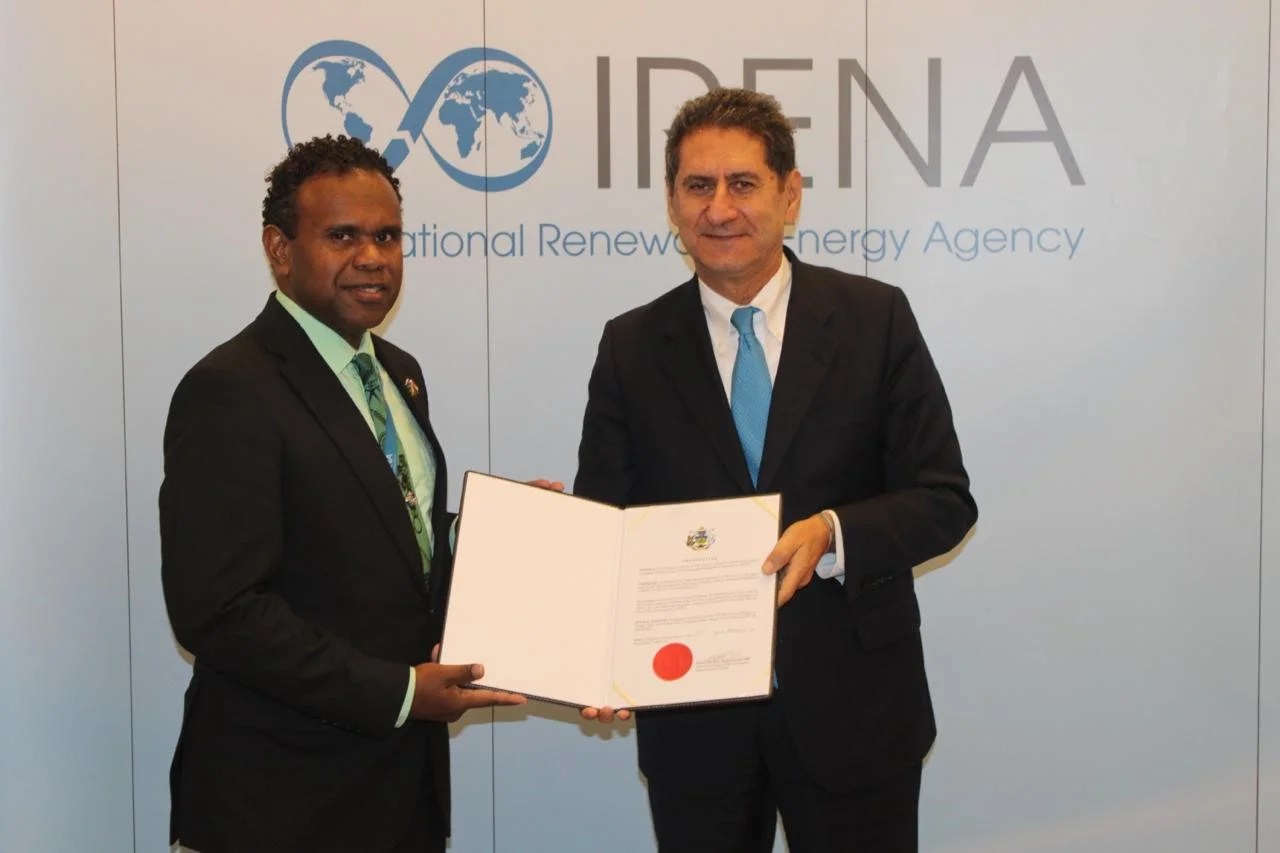 Ambassador Walegerea Presents Credentials as Solomon Islands Permanent
