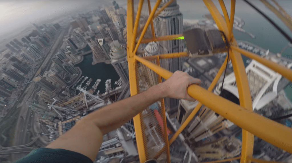 Watch This Crazy English Dude Free Climb The World’s Tallest Residential Building In Dubai