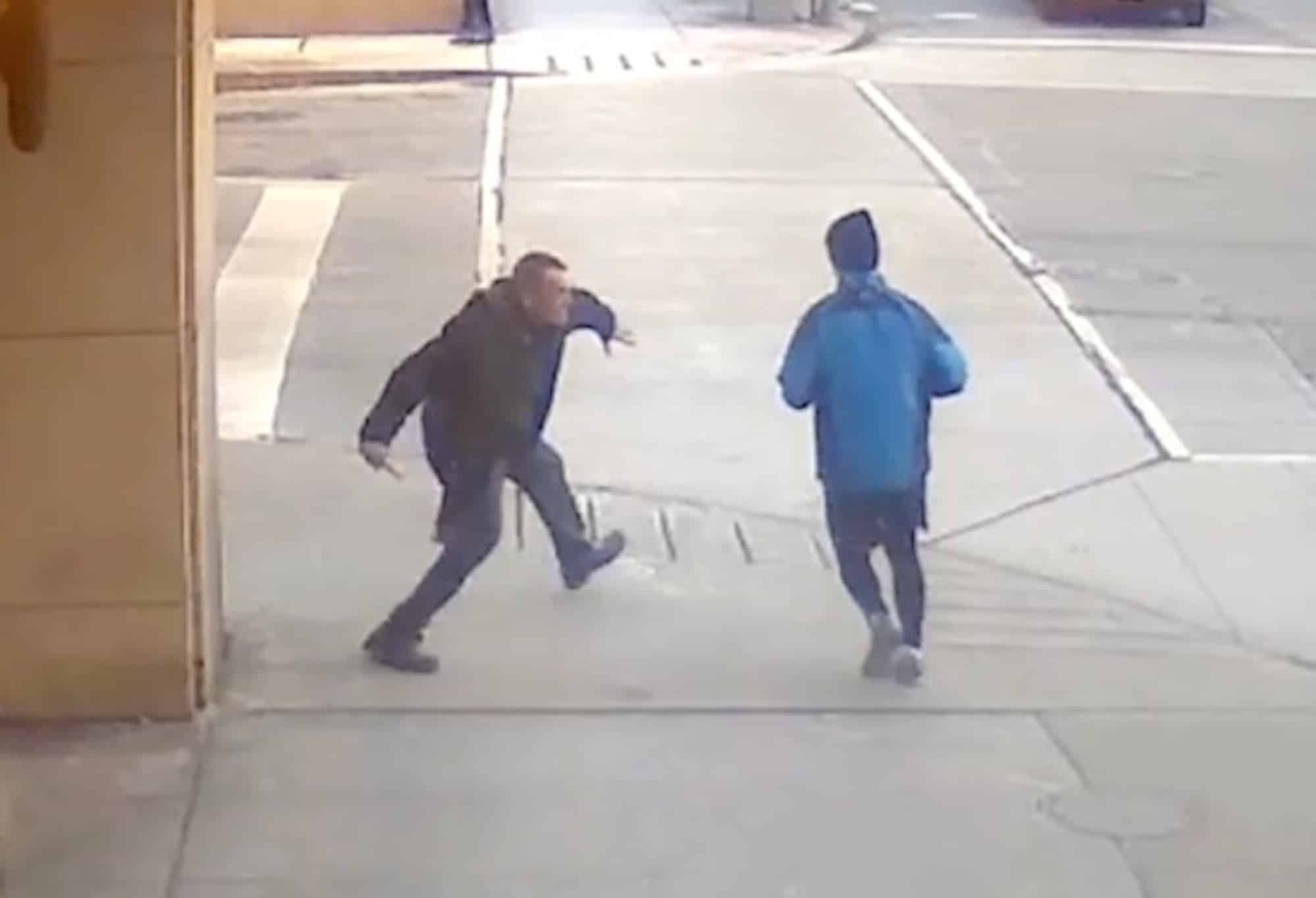 Watch This Paranoid Schizophrenic Run Around Toronto Stabbing Random