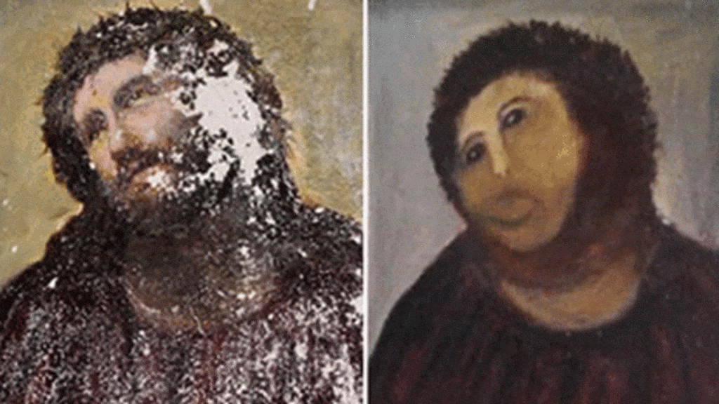 Someone Commissioned The World’s Worst Artist To Restore Their Jesus