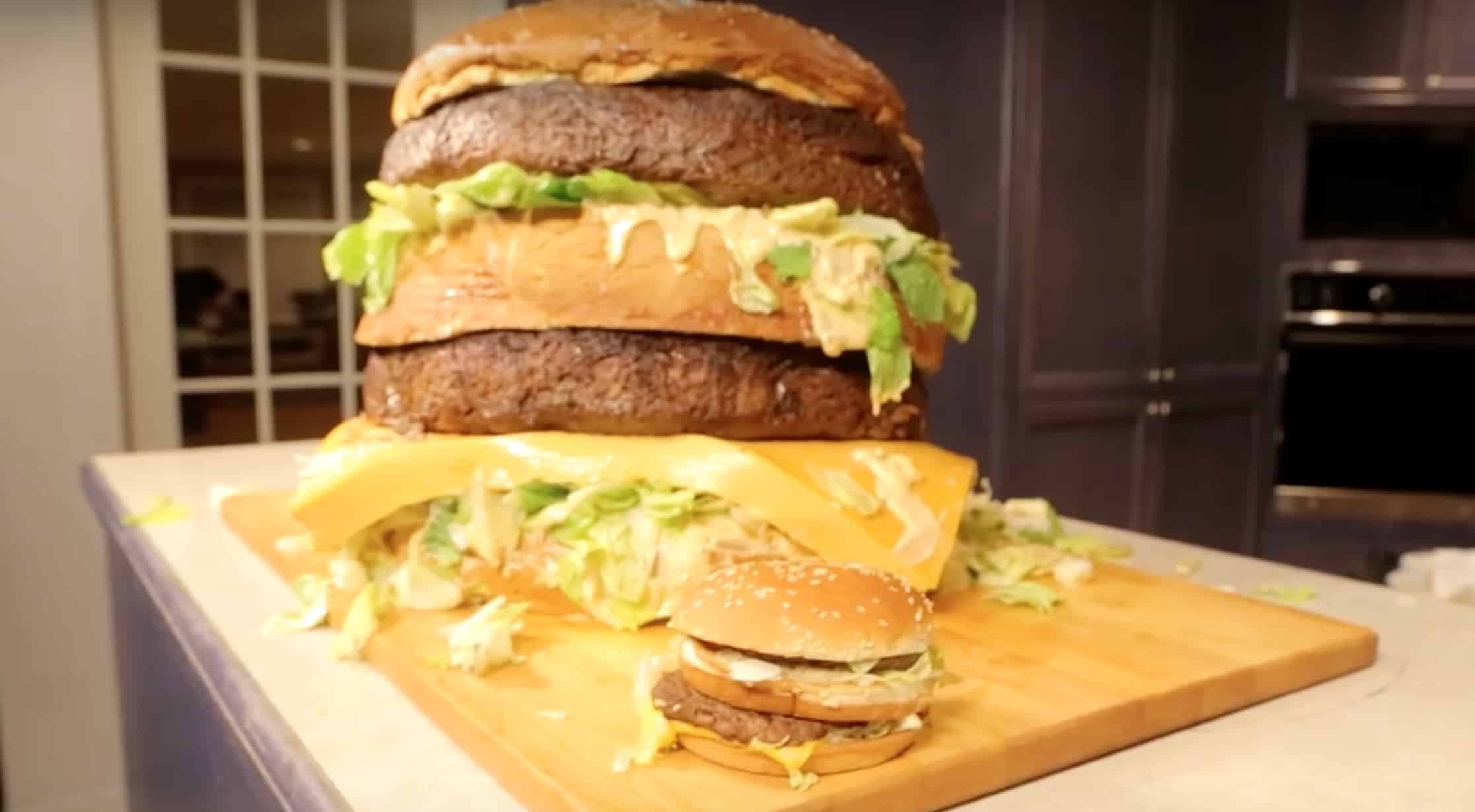 Someone's Created A 100 Pound Big Mac As A Tribute To The Late Creator