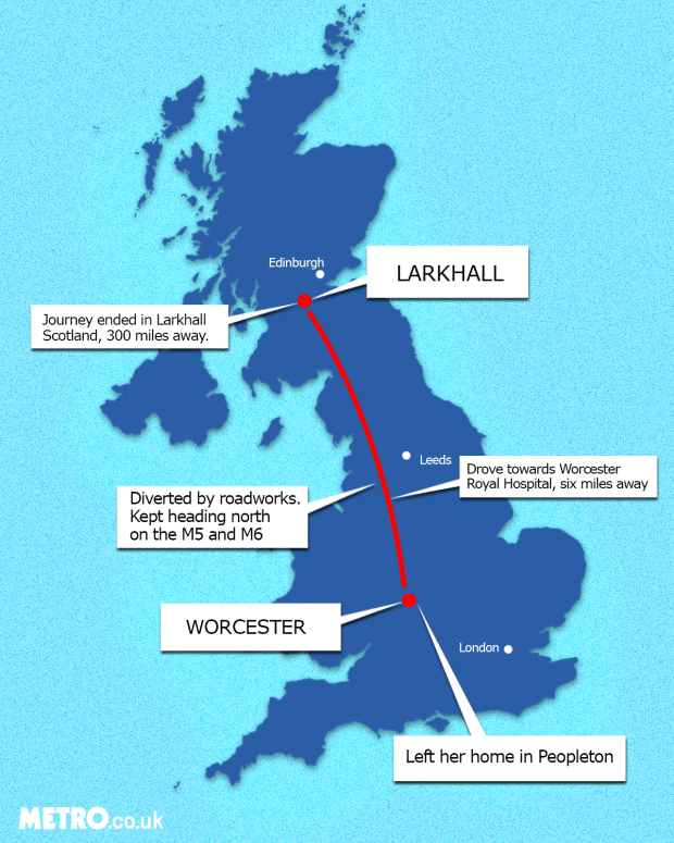 Grandma Accidentally Takes 300 Mile Detour On 10 Minute