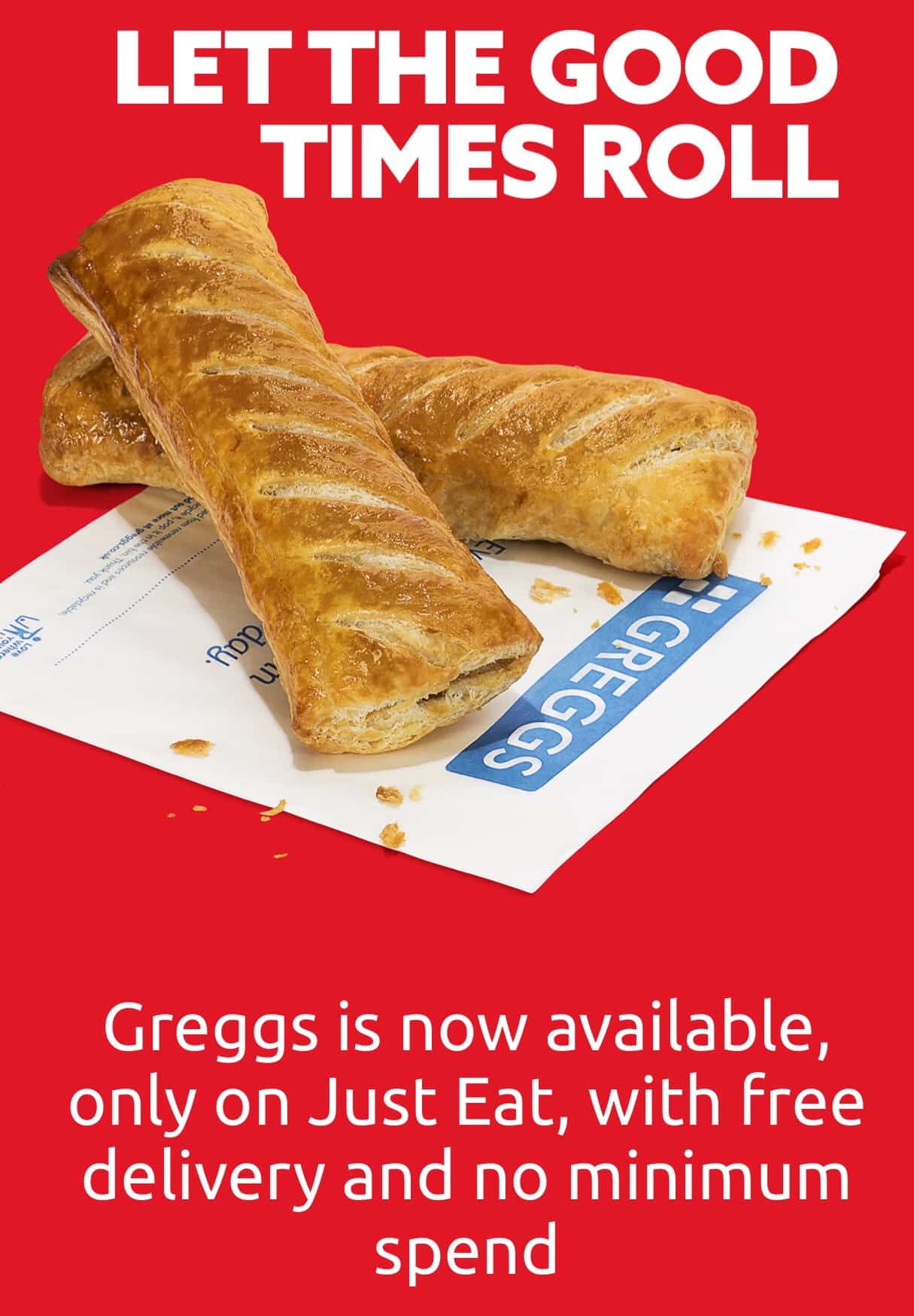 Greggs Have Teamed Up WIth Just Eat For Home Delivery Nationwide With