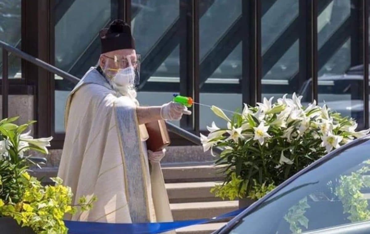 A Priest Used A Water Pistol To Spray People With Holy Water And Is Now