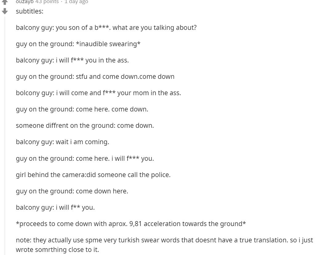 When Keeping It Real Goes Wrong Man Falls Off Balcony Trying To Fight