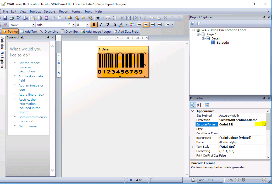 Barcoding & Warehousing Help and User Guide v17 Sicon Ltd