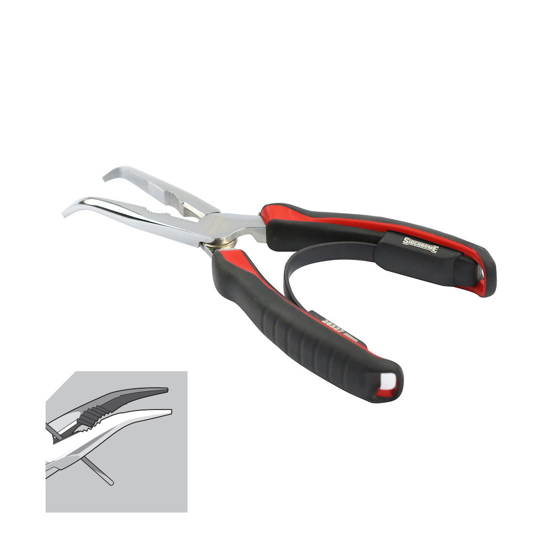 Long Nose Pliers Bent 200mm SIDCHROME Tools & Tool Storage