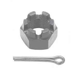 Stainless steel castle nuts: large & tie rod end castle nuts