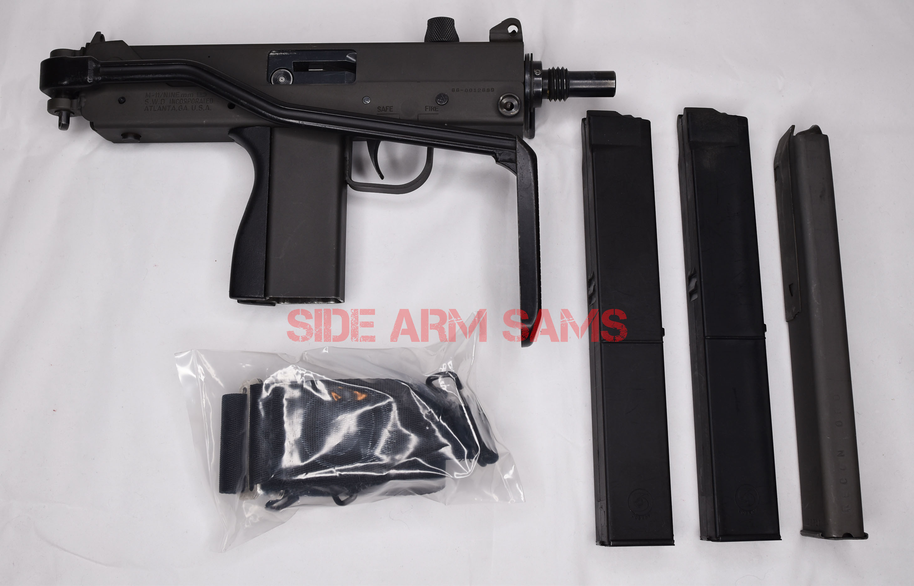 SWDM11/9MM MACHINE GUN & MINIUZI FOLDING STOCK Side Arm Sams