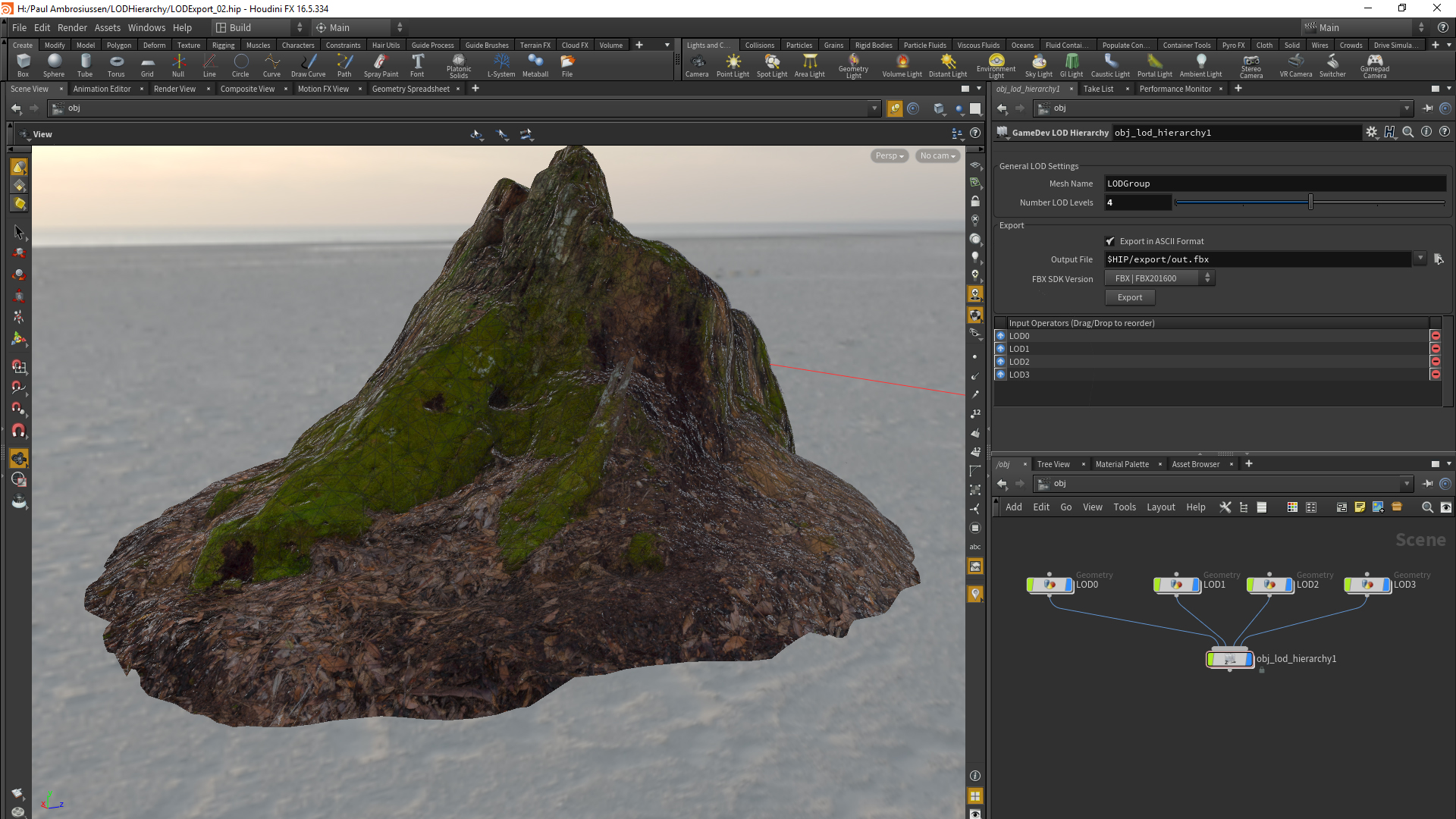 Game Tools LOD Hierarchy SideFX