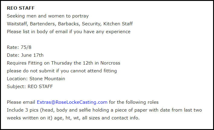 Movie Extra Jobs Earn Up to 200 a Day on Nearby Movies