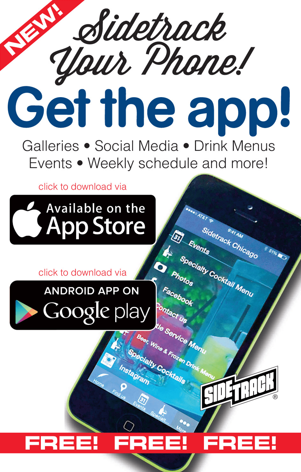 appposter Sidetrack Chicago
