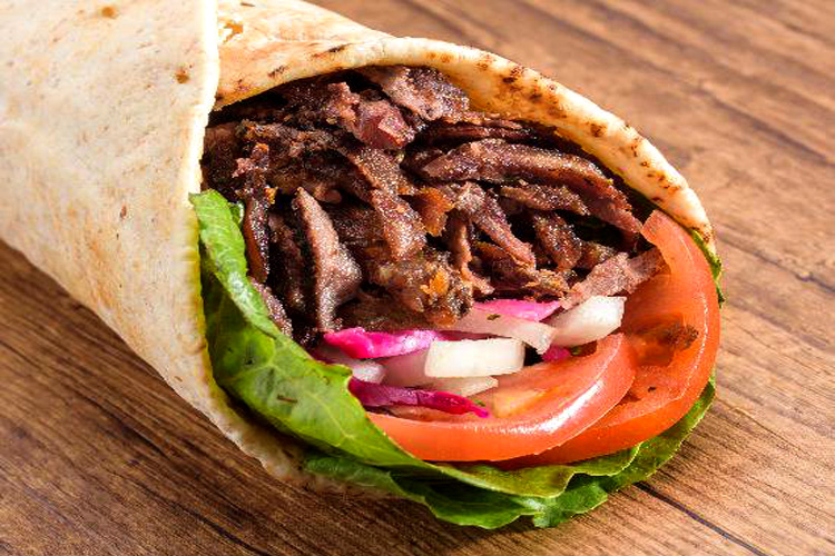 Shawarma Beef Wrap Sido Shawarma