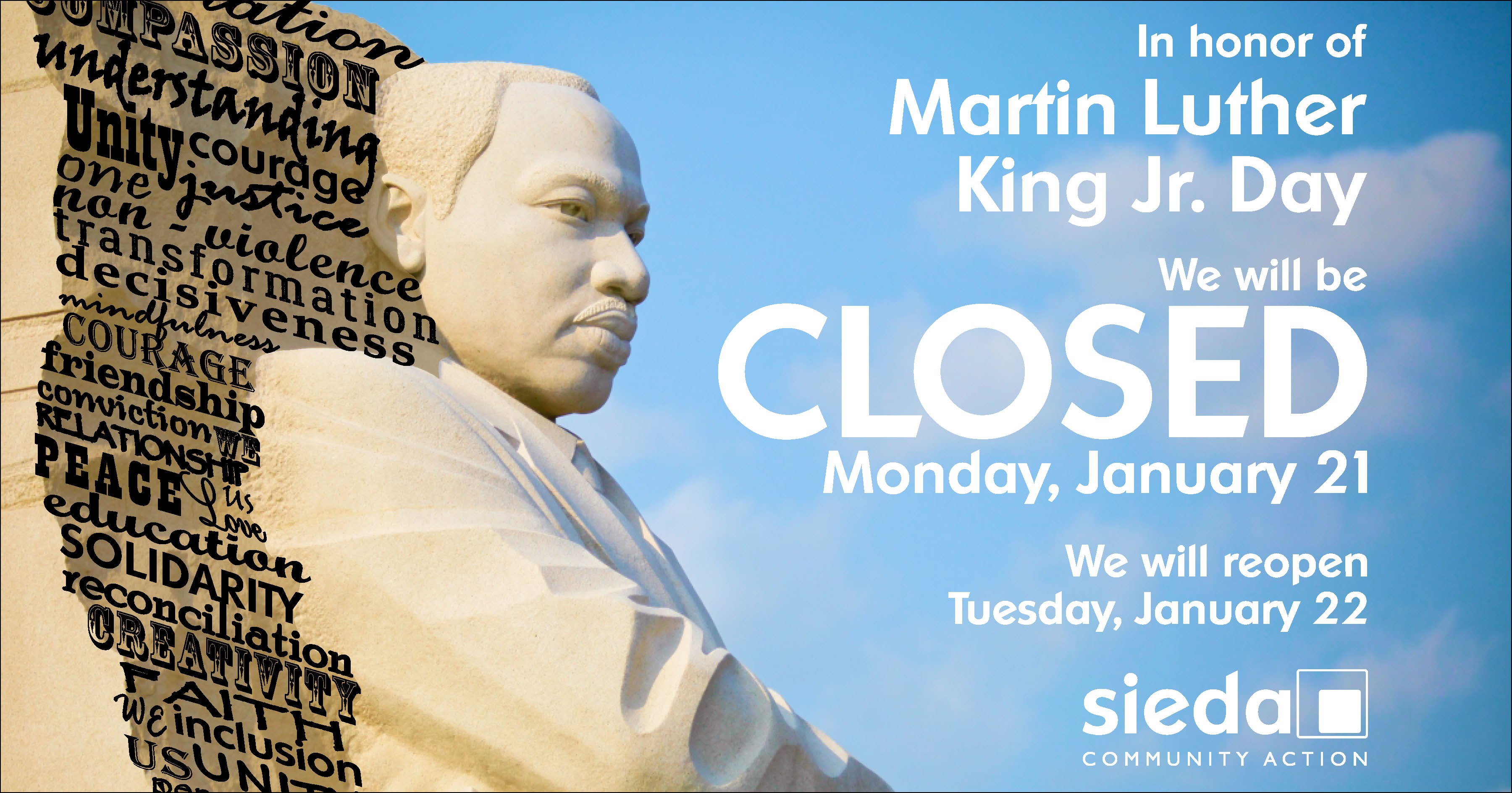 wiki pedia martin luther King day Martin Luther King Jr Day 2019 Closed