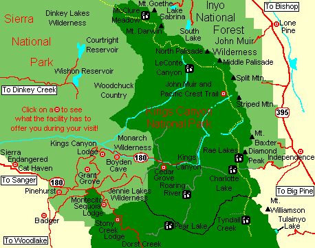 Sequoia And Kings Canyon National Park Map Kings Canyon California - Lessons - Blendspace