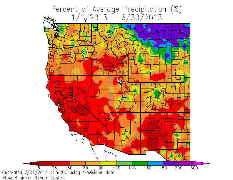 Los Angeles Water Year Rainfall Sixth Driest on Record. Paltry Yearto