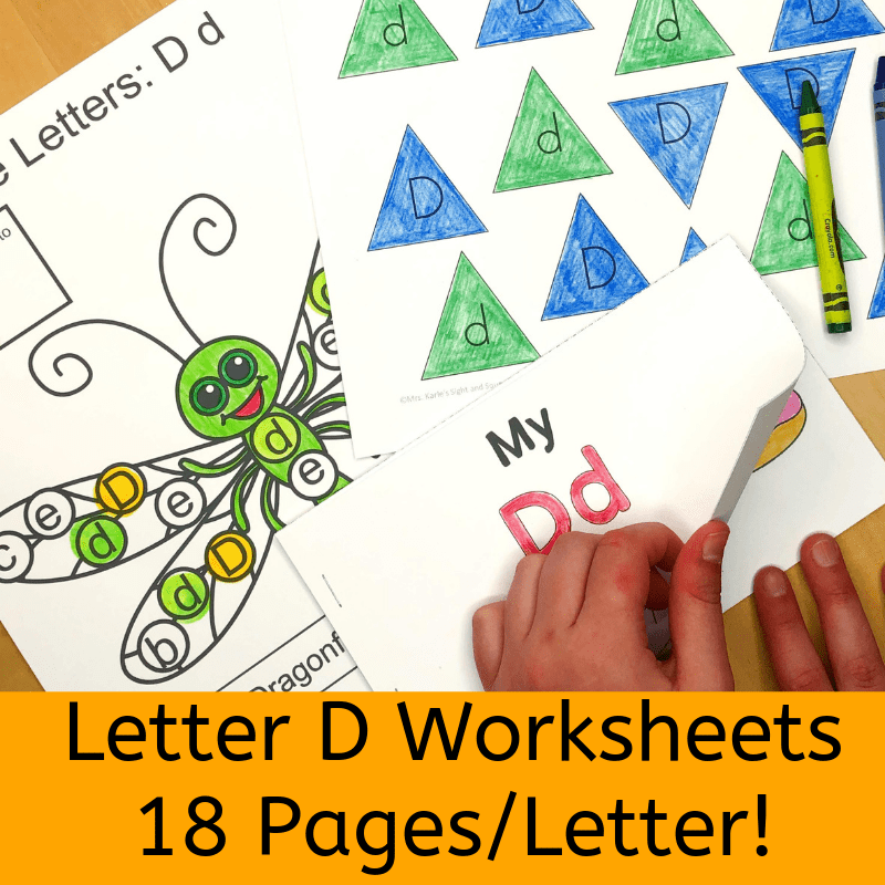 Beginning Sounds Letter D Worksheets Free and Fun!