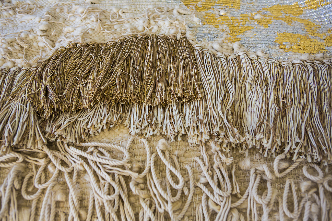 Beautiful, Textured Wall Hangings by All Roads Design