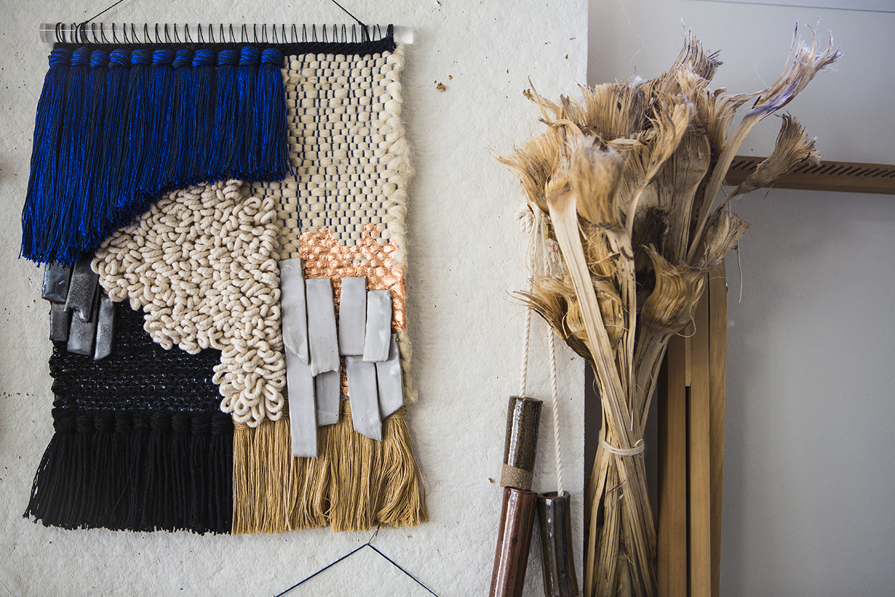 Beautiful, Textured Wall Hangings by All Roads Design