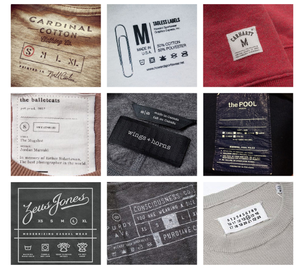 Size labels inspiration