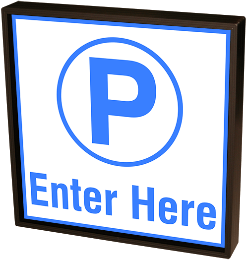 45131 (PHXF1818WL718B/120277VAC) Parking P w/Enter Here (120277 VAC