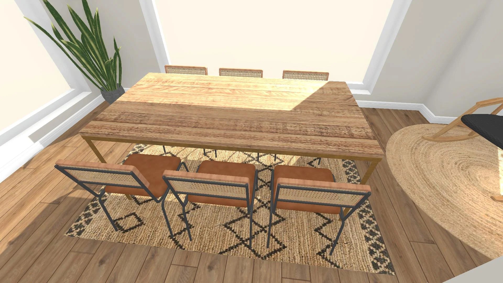 Eco Rattan Furniture Dining Room Design Signaturize Room Planner