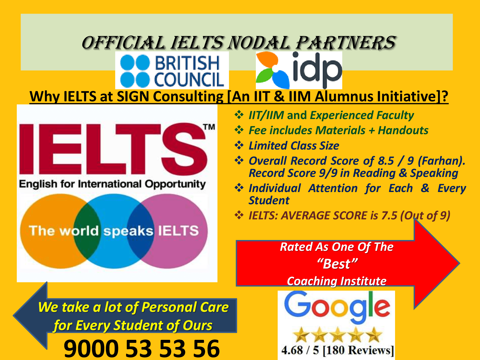IELTS Best Corporate Training Speed Maths Career Counselling