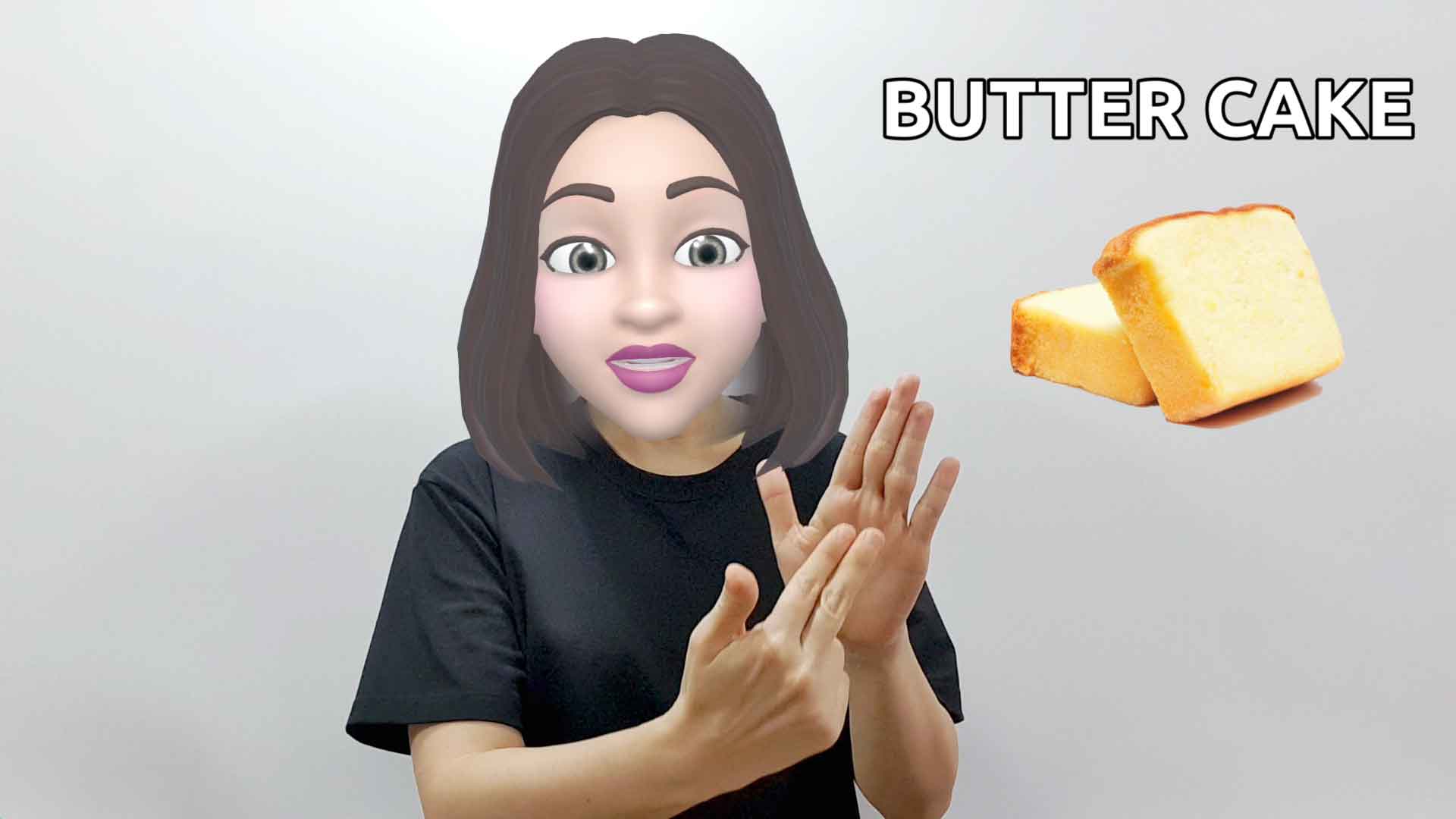 What is the American Sign Language ASL sign for butter cake?