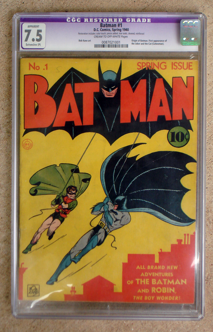 BATMAN 1 1940 SPRING ISSUE CGC GRADED 7.5! eBay