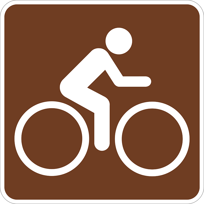 Bicycle Trail Symbol Sign (RS066) Sign Maven