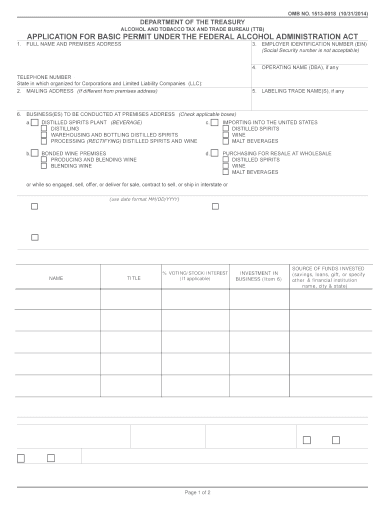 Ttb Permits Online 20112024 Form Fill Out and Sign Printable PDF